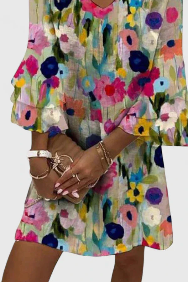 Elegant Flared Mini Dress