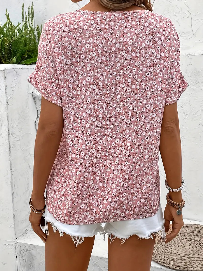 Chic Floral Print Blouse
