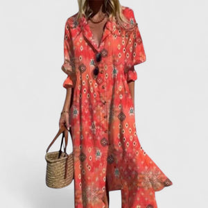 Elegant Boho Wrap Dress