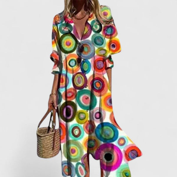 Elegant Boho Wrap Dress