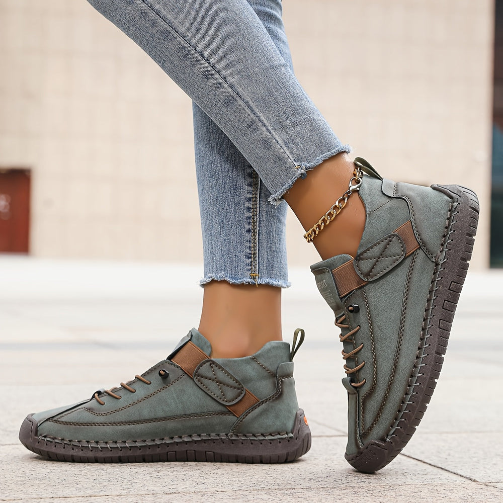 Casual Lace-Up Platform Sneakers