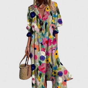 Elegant Boho Wrap Dress