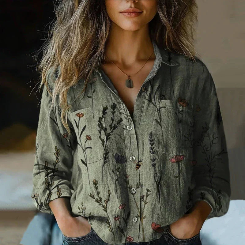 Bohemian Pattern Vintage Blouse