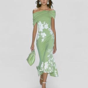 Elegant Floral Midi Dress
