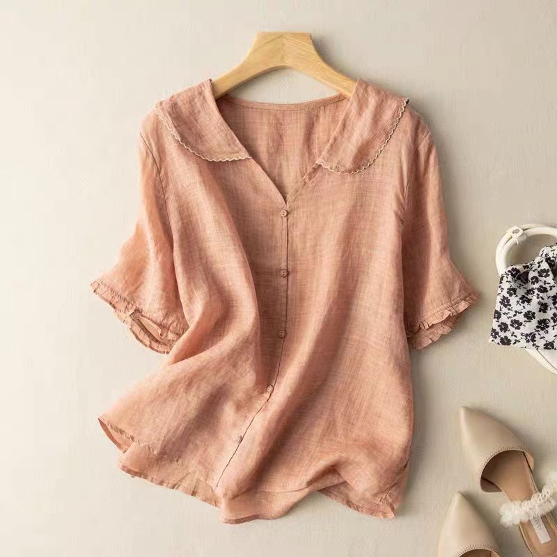 Vintage Button Detail Blouse