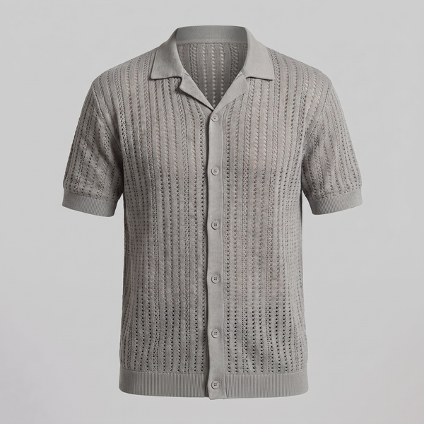 Airy Knit Casual Summer Shirt