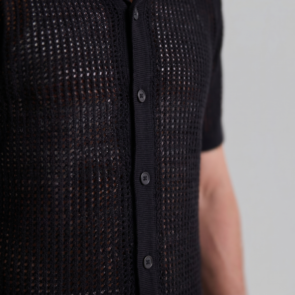 Airy Knit Casual Summer Shirt