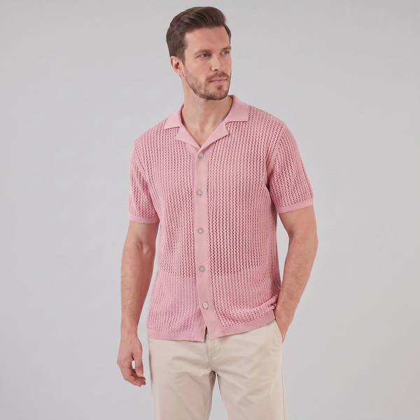 Airy Knit Casual Summer Shirt
