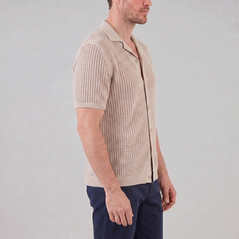 Airy Knit Casual Summer Shirt
