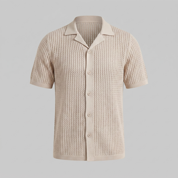 Airy Knit Casual Summer Shirt