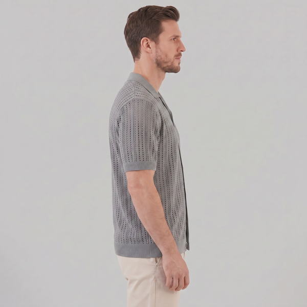 Airy Knit Casual Summer Shirt