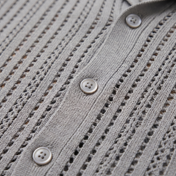 Airy Knit Casual Summer Shirt