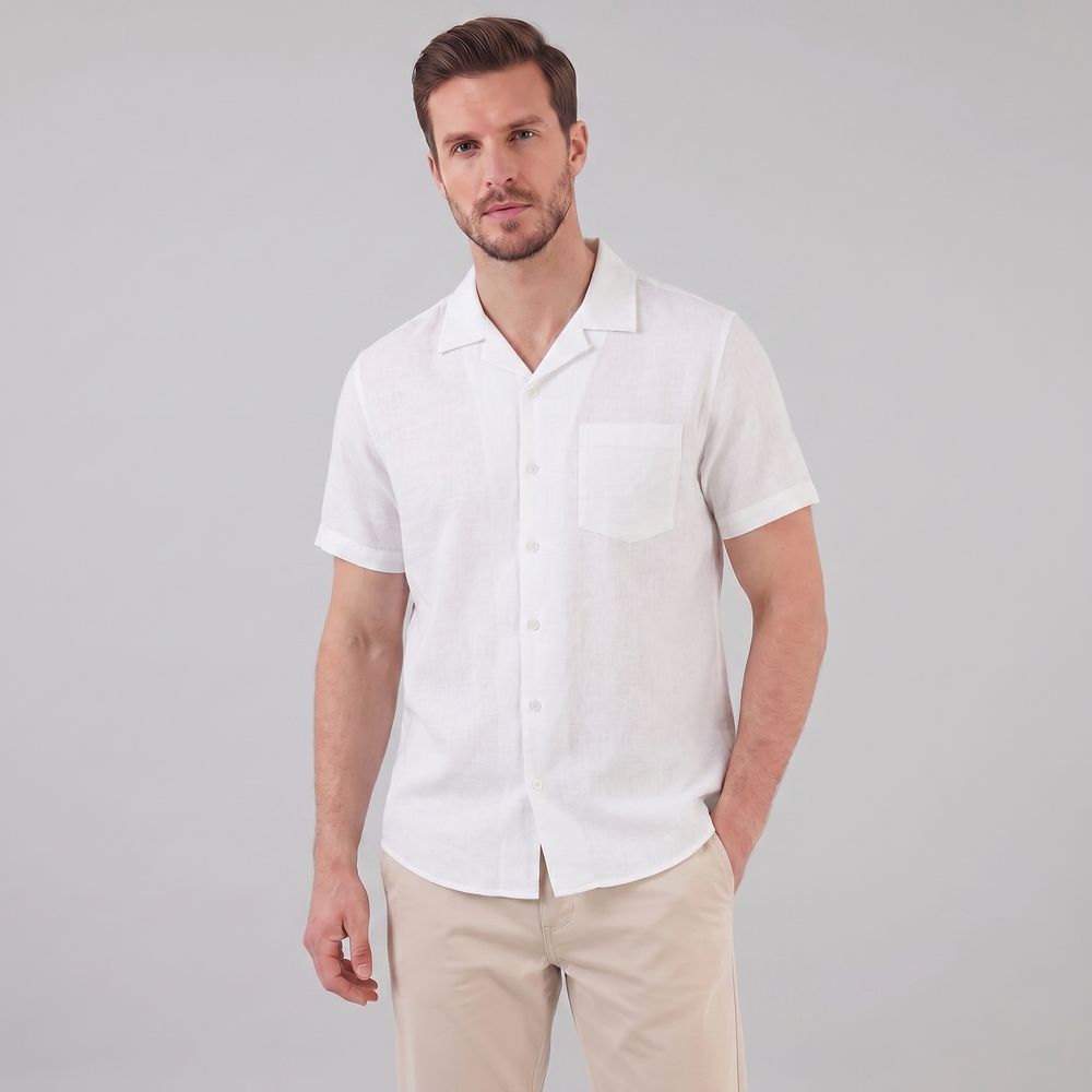 Camp Collar Short-Sleeve Shirt