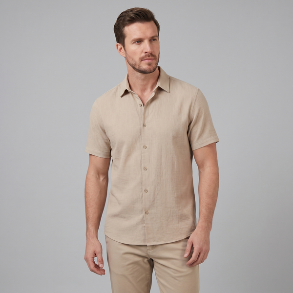 Camp Collar Short-Sleeve Summer Shirt