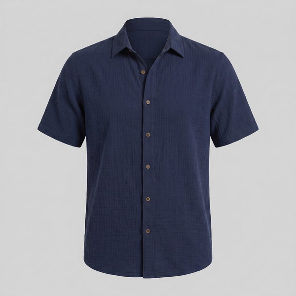 Camp Collar Short-Sleeve Summer Shirt