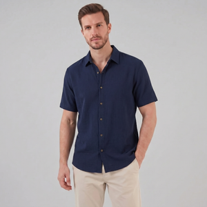 Camp Collar Short-Sleeve Summer Shirt