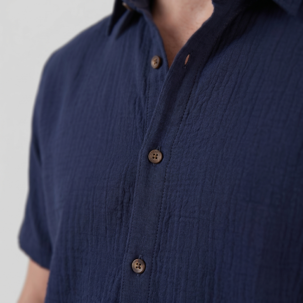 Camp Collar Short-Sleeve Summer Shirt