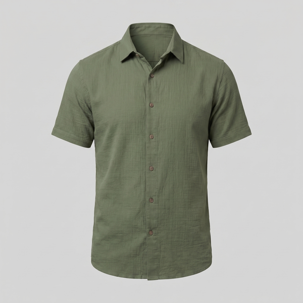 Camp Collar Short-Sleeve Summer Shirt