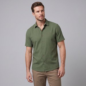 Camp Collar Short-Sleeve Summer Shirt