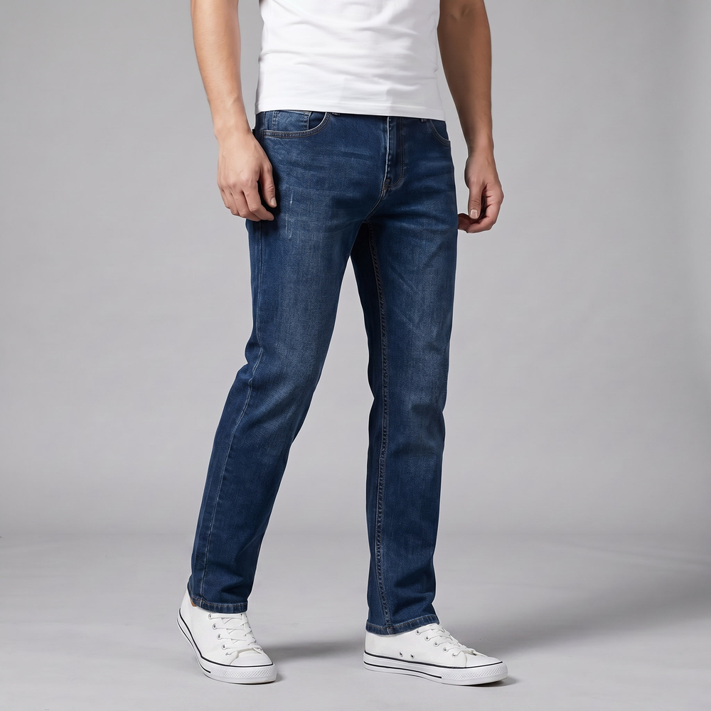 Casual Straight Leg Jeans