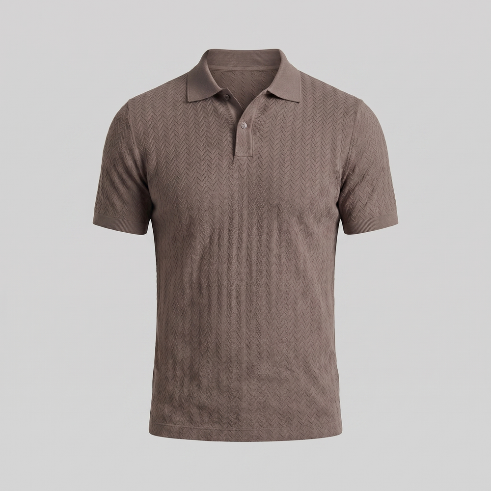 Chevron Knit Polo