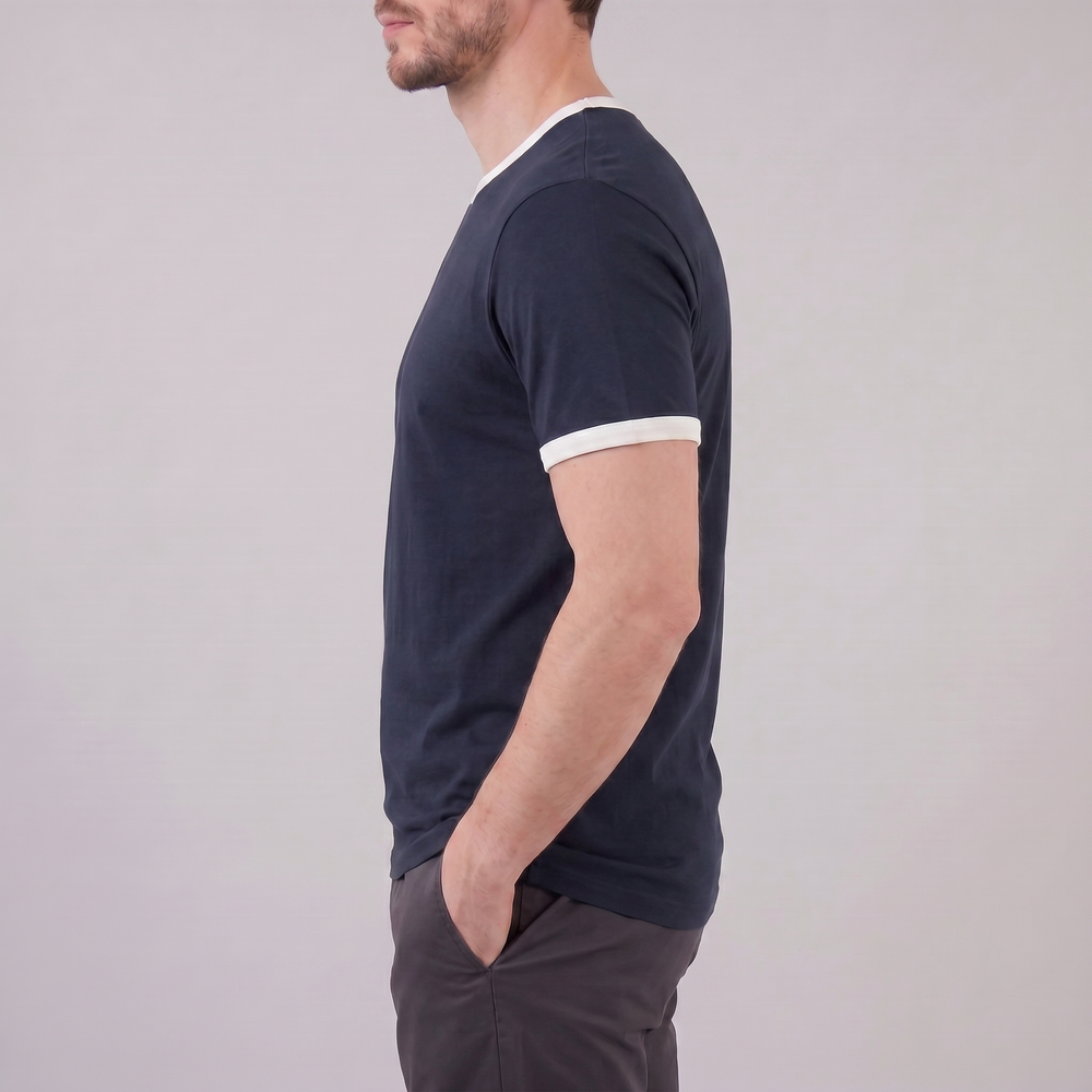 Contrast Trim Ringer T-Shirt