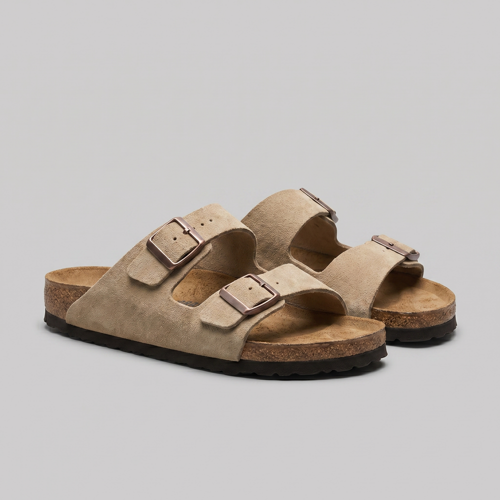 Double-Buckle Sandals