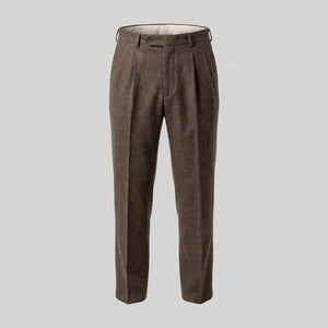 Elegant Pleated Trousers With Side Adjuster