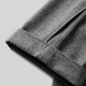 Elegant Pleated Trousers With Side Adjuster