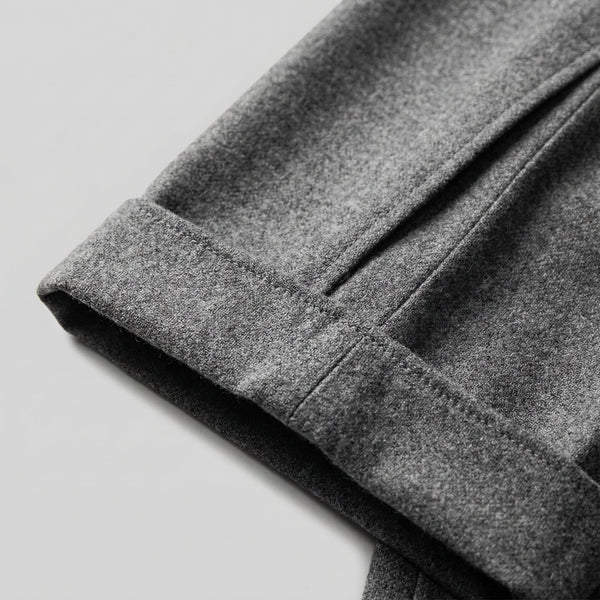 Elegant Pleated Trousers With Side Adjuster
