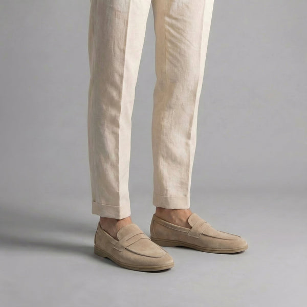 Elegant Suede Penny Loafers