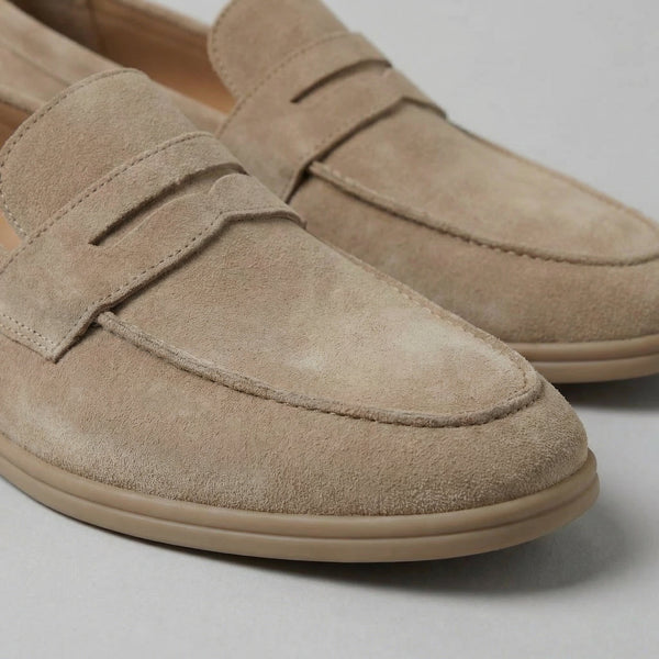 Elegant Suede Penny Loafers