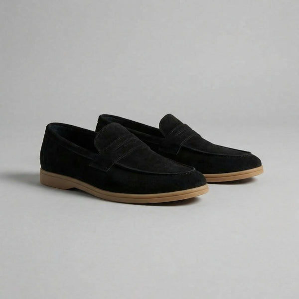 Elegant Suede Penny Loafers