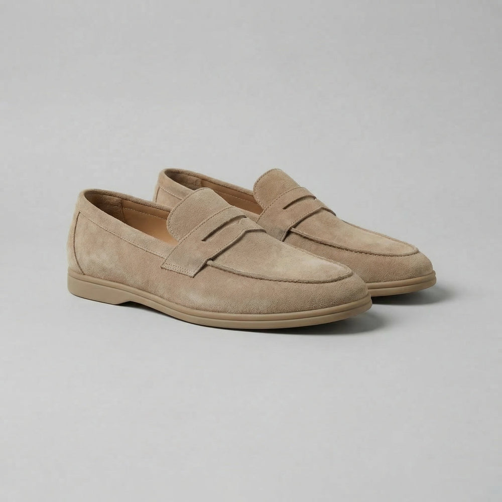 Elegant Suede Penny Loafers