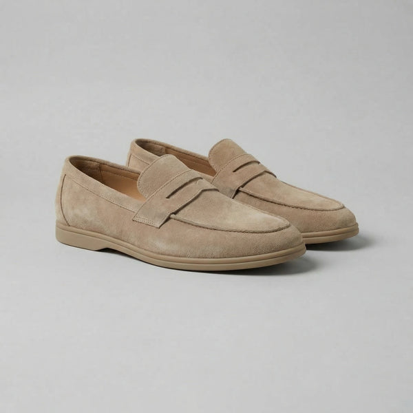 Elegant Suede Penny Loafers