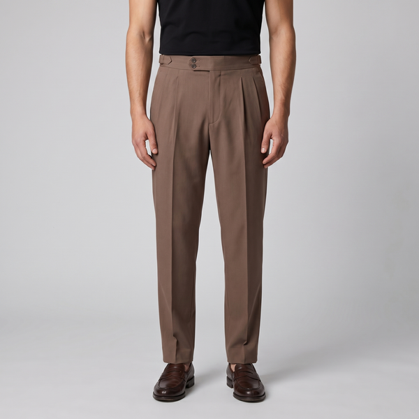 High Waist Formal Tailored Fit Trousers