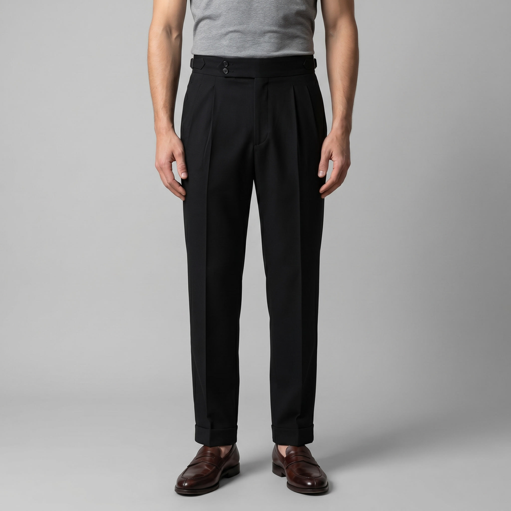 High Waist Formal Tailored Fit Trousers