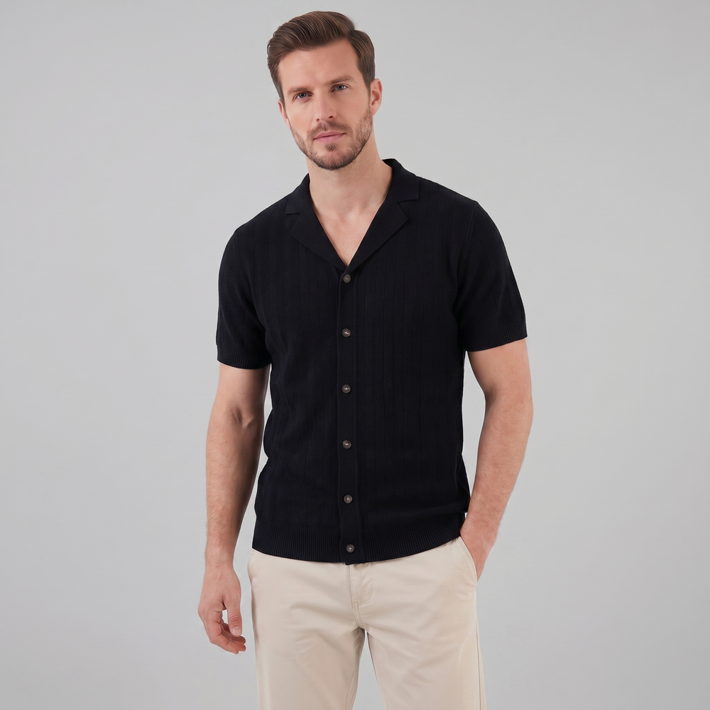 Knit Button Shirt