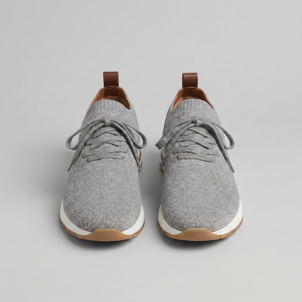 Knit Sock Lace-Up Trainers