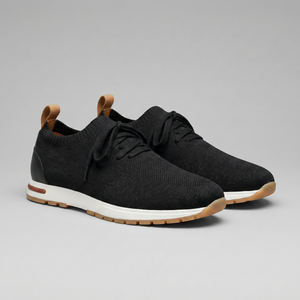Knit Sock Lace-Up Trainers