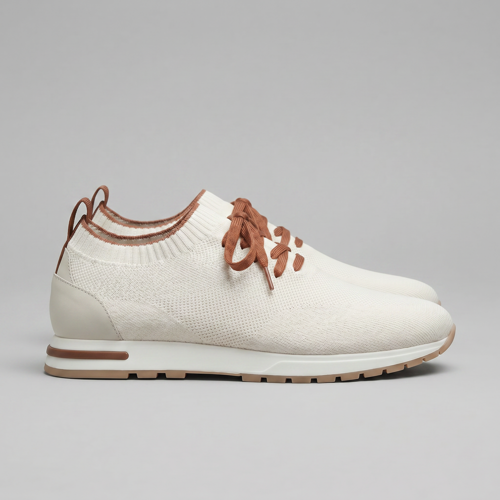 Knit Sock Lace-Up Trainers