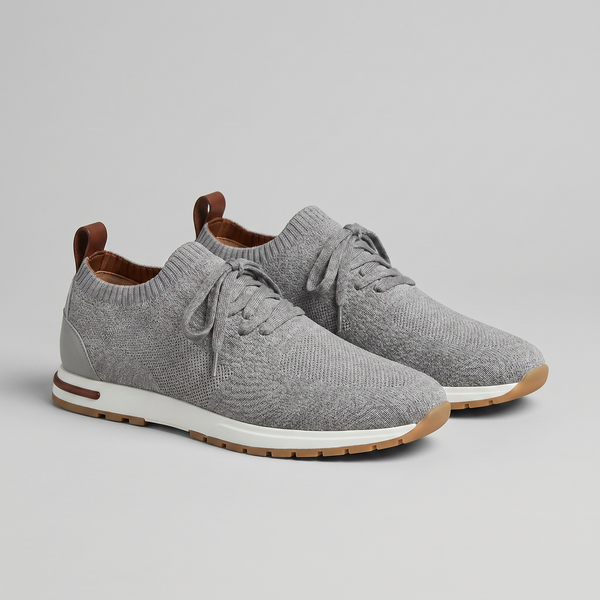 Knit Sock Lace-Up Trainers