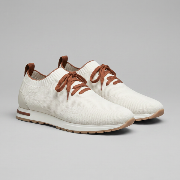Knit Sock Lace-Up Trainers