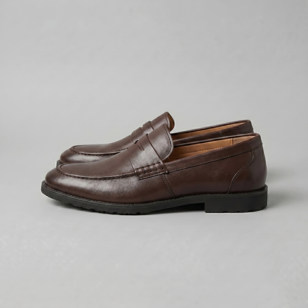 Leather-Look Penny Loafers