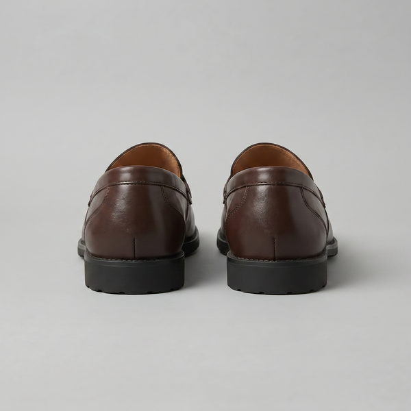 Leather-Look Penny Loafers
