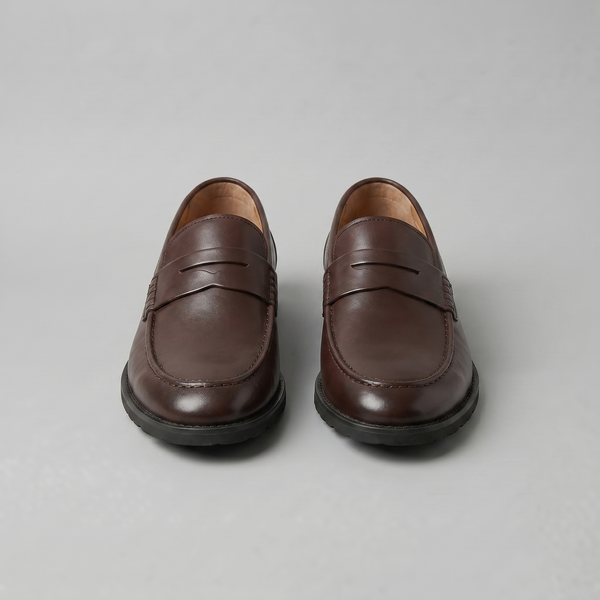 Leather-Look Penny Loafers