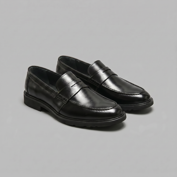 Leather-Look Penny Loafers