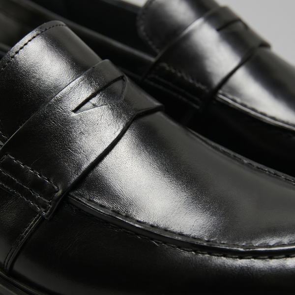 Leather-Look Penny Loafers