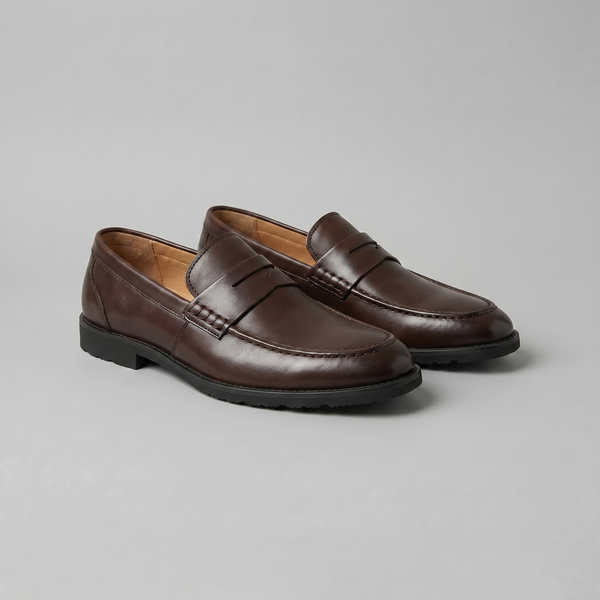 Leather-Look Penny Loafers