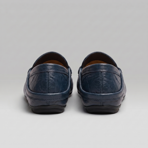 Leather Travel Loafers With Fold-Down Heel